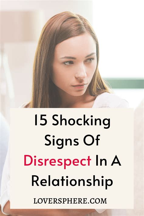 disrespect in dating